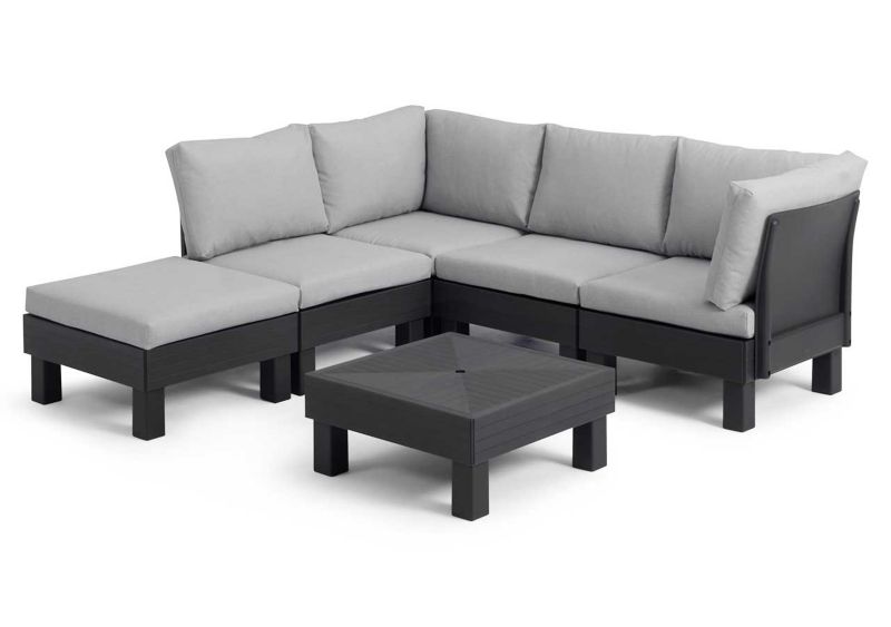 Keter Elements havemøbelsæt modulopbygget sæt i grafit, 1 sæt