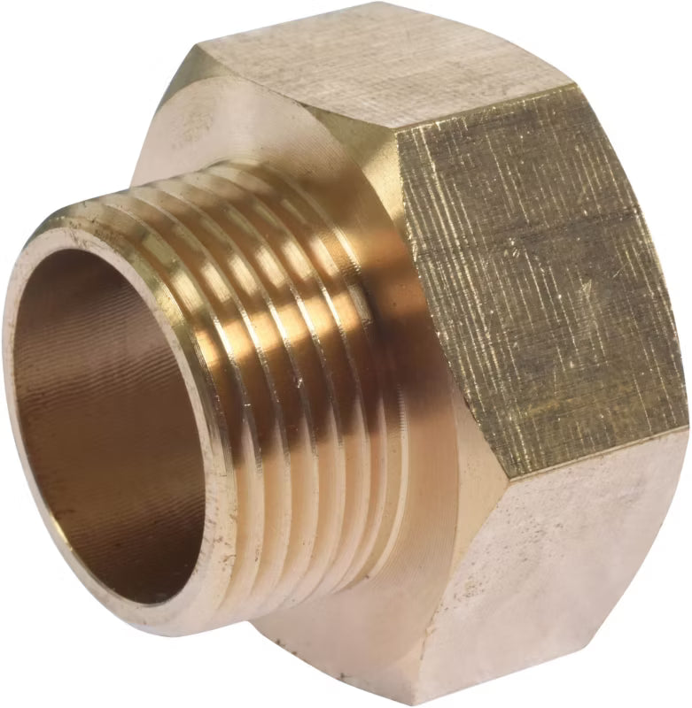 Messing Reduktion Muffe 1" x Nippel 3/4"