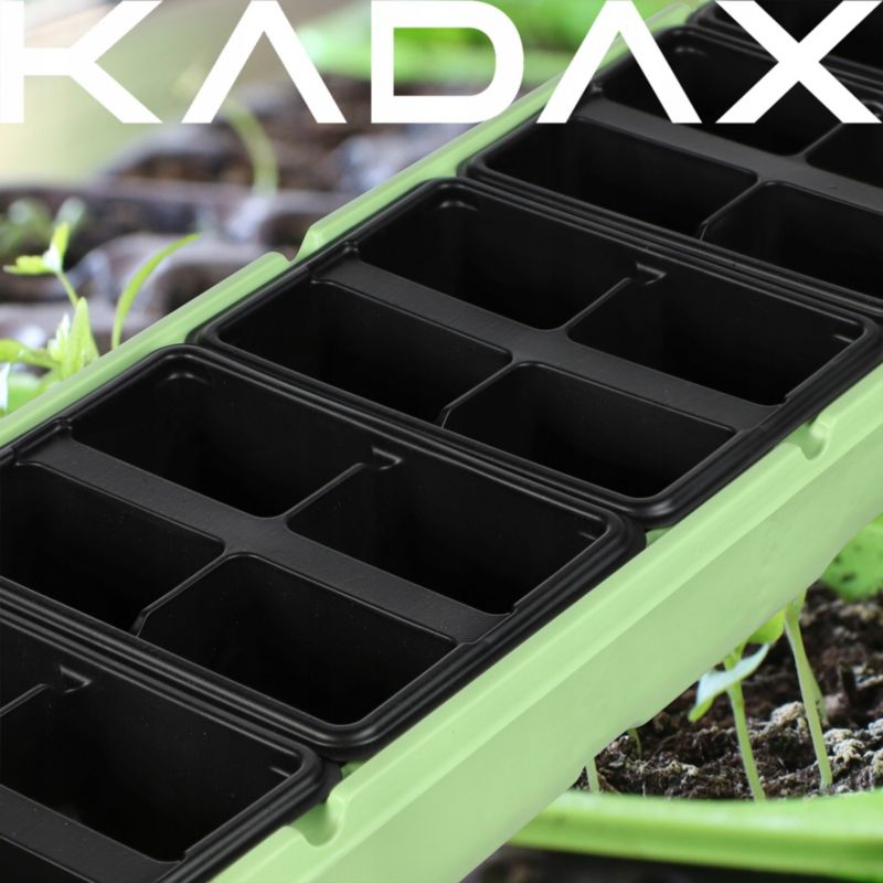 Minidrivhus KADAX Vesima, 20 celler 54 x 16 cm, grøn