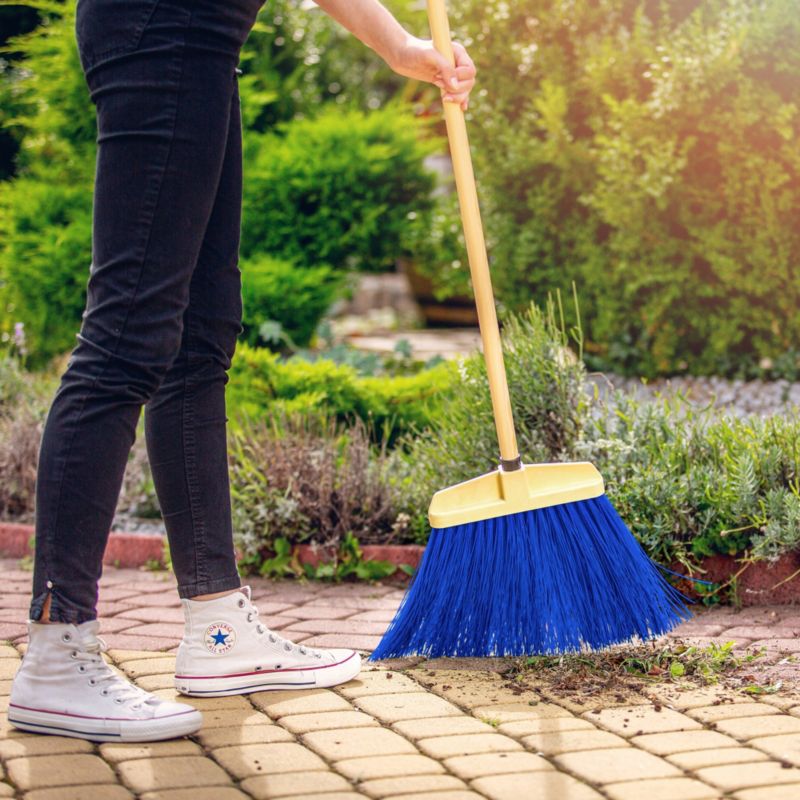 KADAX Gadefejebakke med nylonbørste 35 cm