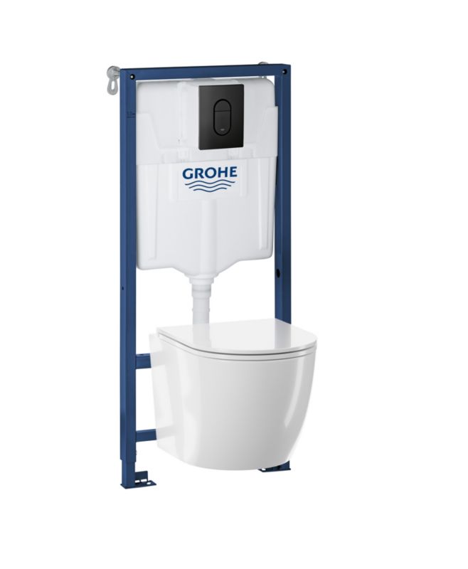 Vægmonteret Boden rimless toilet med soft-close sæde