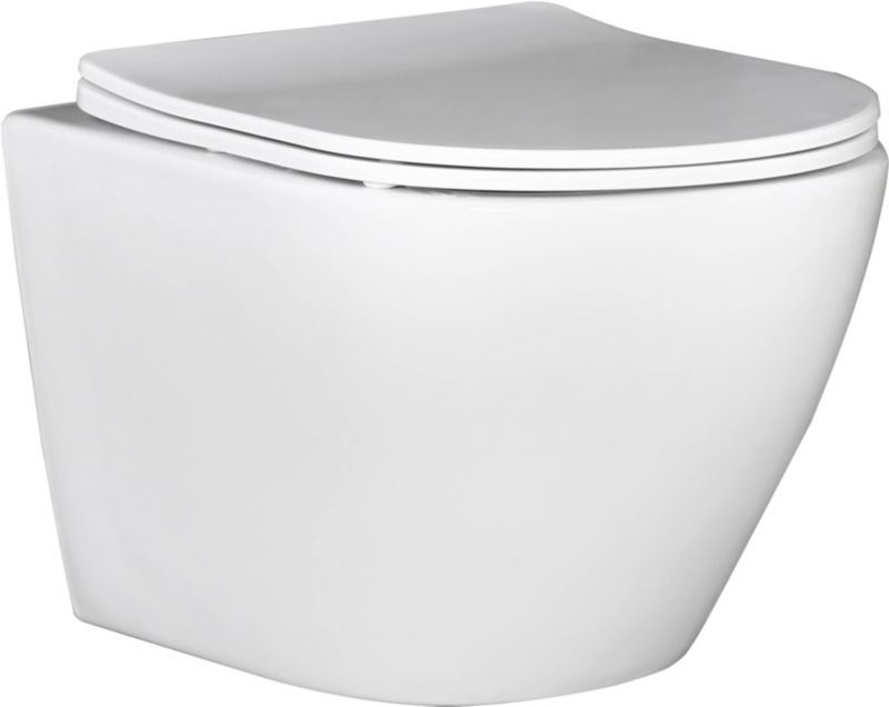 Volta væghængt toilet uden kant med softclose-sæde