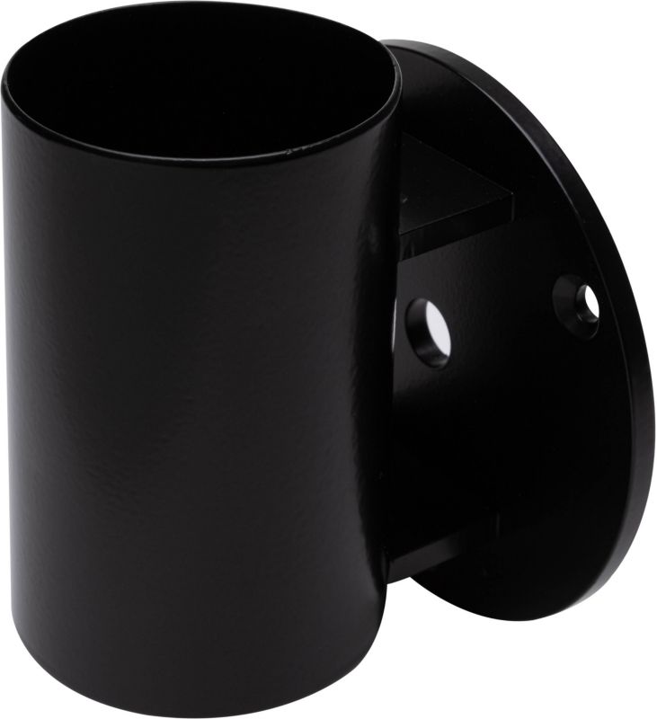 Sort lodret Kornik stolpebeslag 50 mm i rustfrit stål