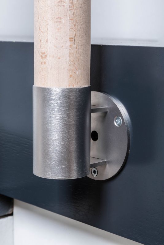 Kornik lodret rustfri stolpebeslag Ø 50 mm
