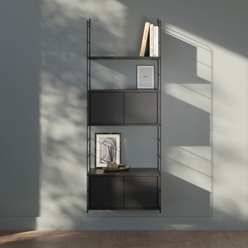 GoodHome Rigga modul med dør 60 cm sort