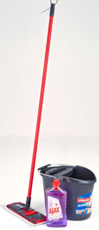 Vileda mop med Ajax gulvrens 1 l