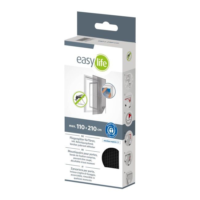 Dørmyggenet 2 x 60 x 210 cm i antracit