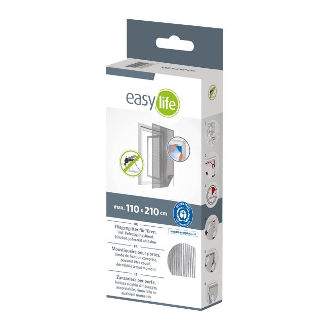 Dørmyggenet 2 x 60 x 210 cm hvid