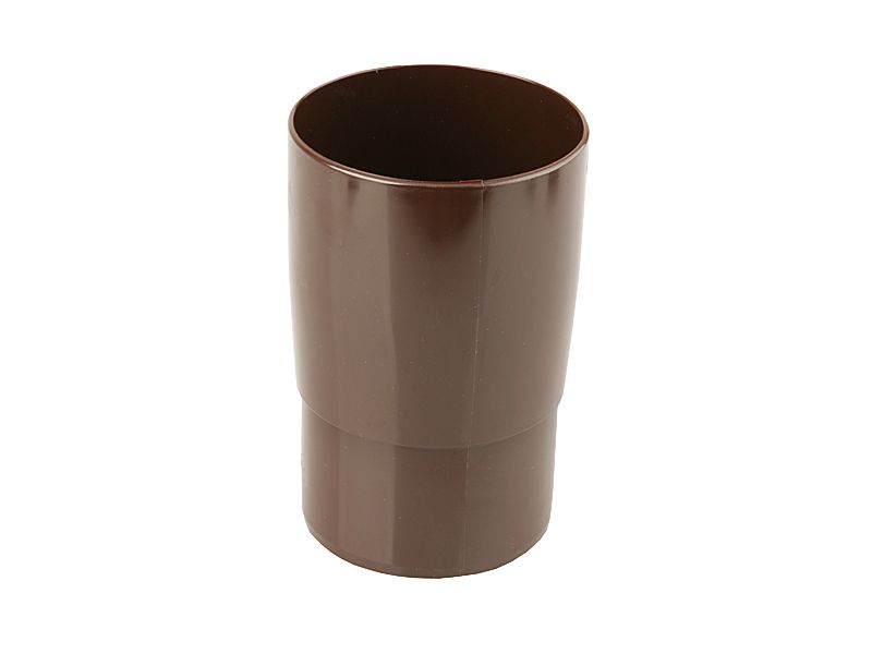 Marley rørmuffe til tagrende, diameter 5,3 cm, brun