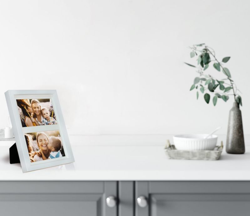 Multiramme BD art Basic 17x23 passepartout til 2 billeder 10x15 hvid 1 stk.