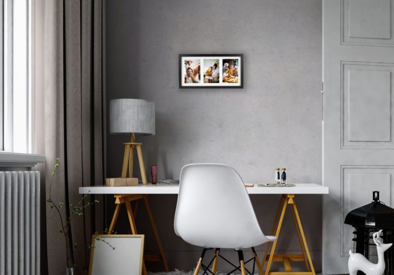 Multiramme BD art Basic 18x35 til 3 billeder 10x15 cm sort 1 stk.