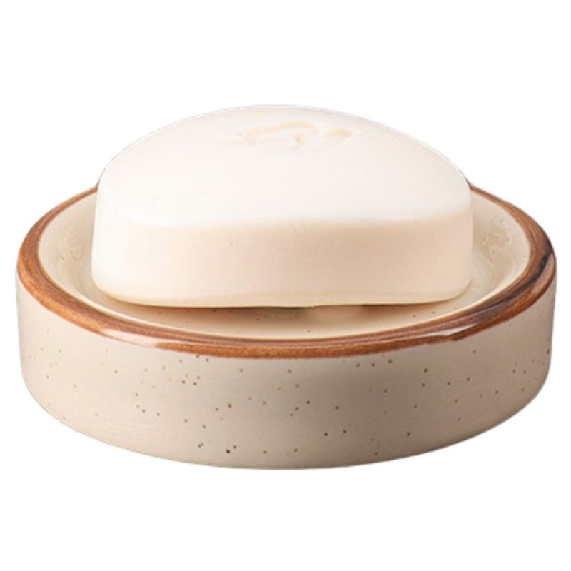 Mydelniczka Rund Beige 11 cm Keramiklook