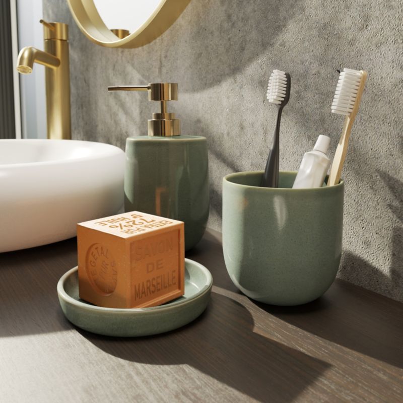 GoodHome Boann sæbeholder i grøn