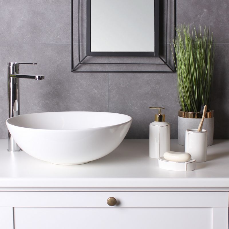 Splendid Fold sæbeskål i hvid