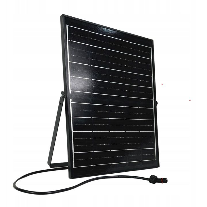 Germina 100W solcelledrevet LED-spot til udendørs brug IP65 med fjernbetjening, 1 sæt