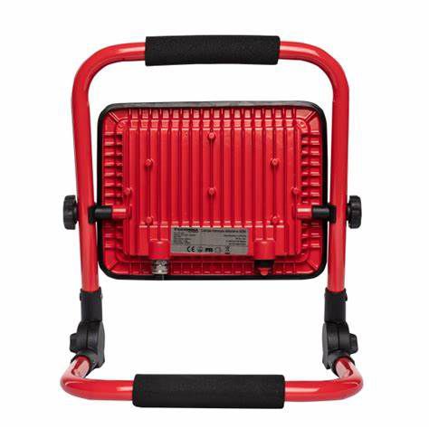 LED-arbejdslampe Germina 30W sammenklappelig på lavt stativ, 1 stk.