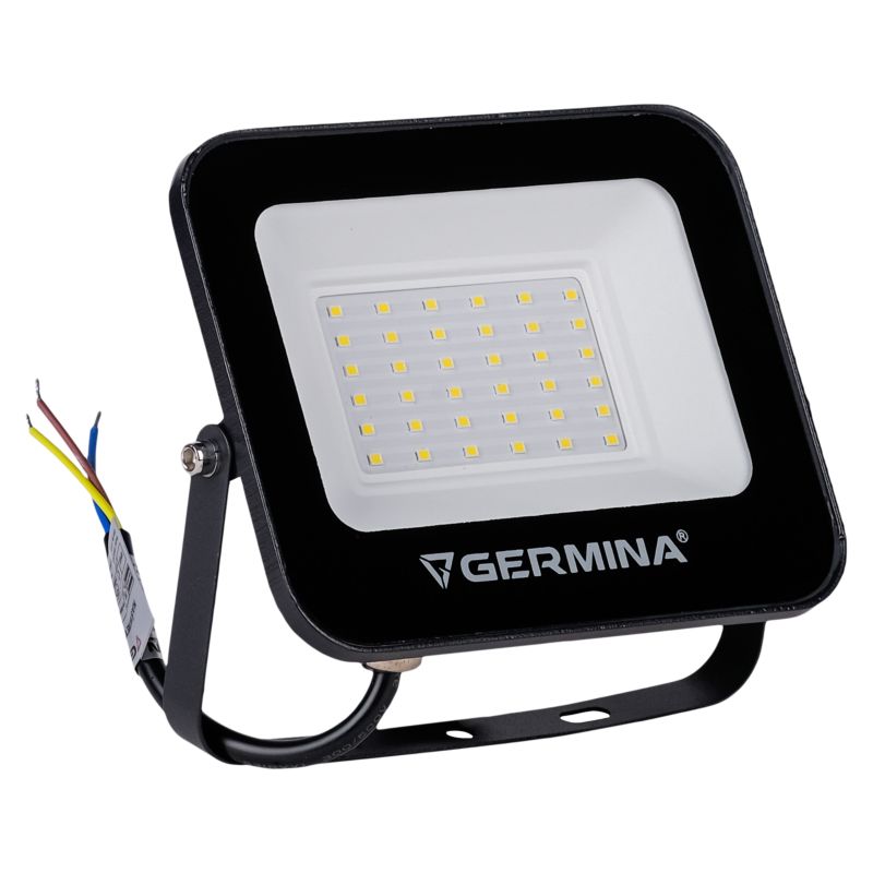 LED-projektør Germina 30W slim 6400K udendørs IP65 1 stk.