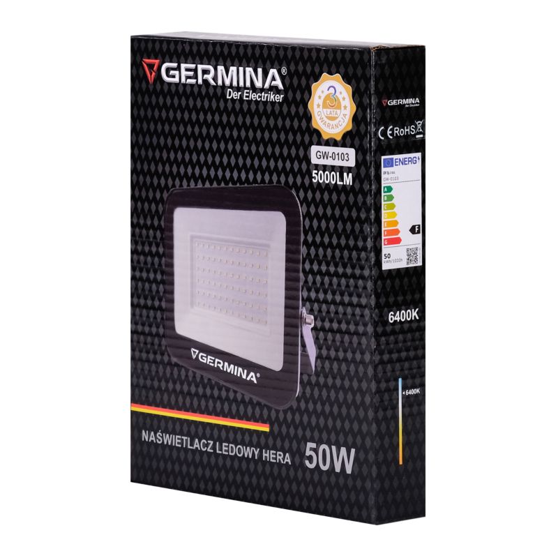 LED-spot Germina 50W udendørslampe IP65 6400K 1 stk.