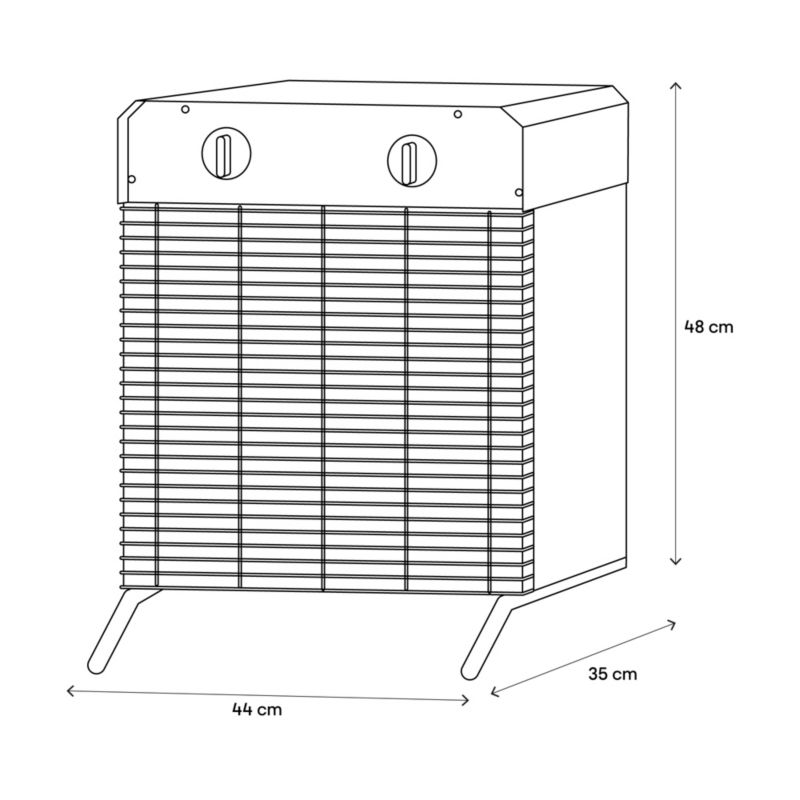 Elektrisk varmeblæser 9 kW
