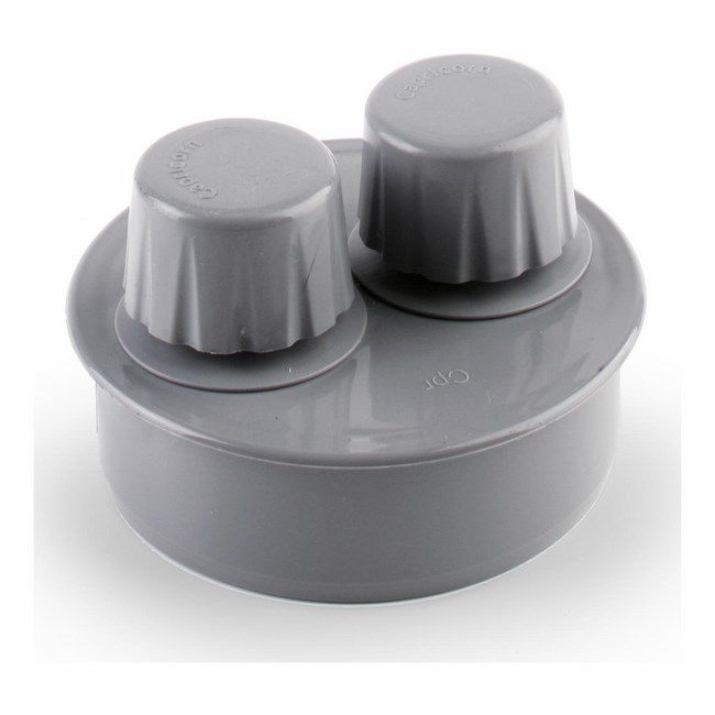 Pipelife luftindtag 75 mm grå