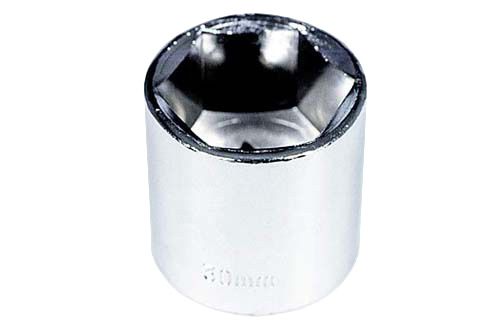 6-kantet topnøgle 1/2" 10 mm