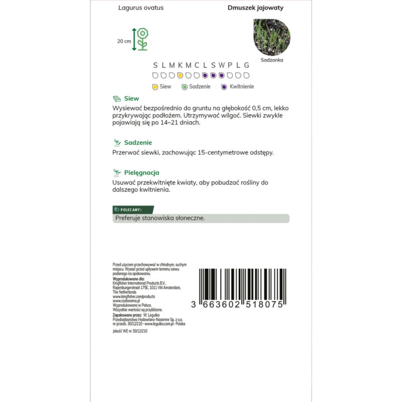 Frø af Verve harehalefjeder