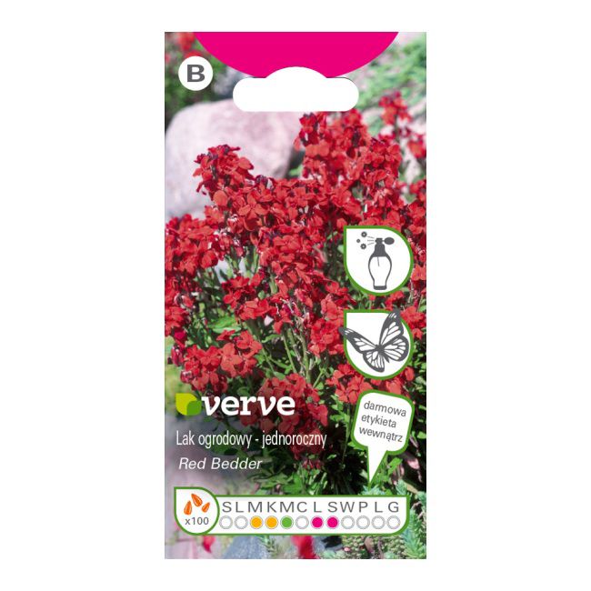 Frø af rød havelak Verve