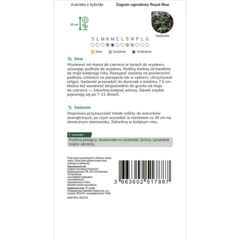 Frø af krybende løvefod Cascading Royal Blue Verve