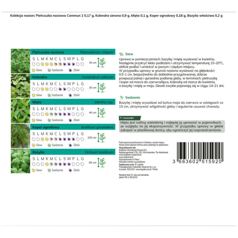 Frø til urter Verve kollektion