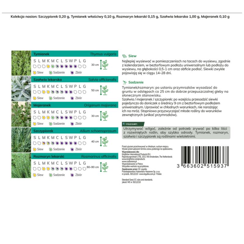 Medicinske urtefrø Verve kollektion