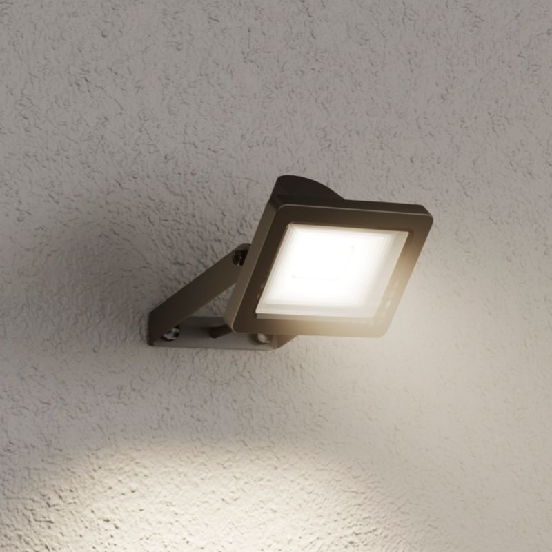 GoodHome Lucan 10 W udendørsprojektør i mat‑sort