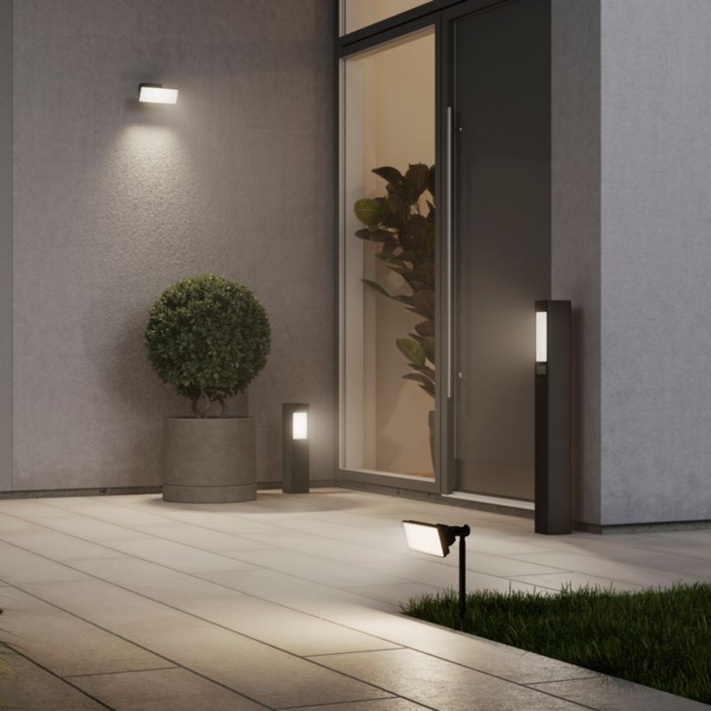 GoodHome Davern 20 W spændingsprojektør i mat‑sort