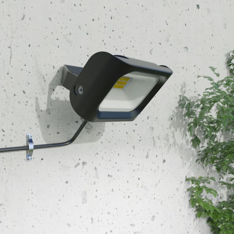 OPP 10 W 6500 K sort LED-projektør