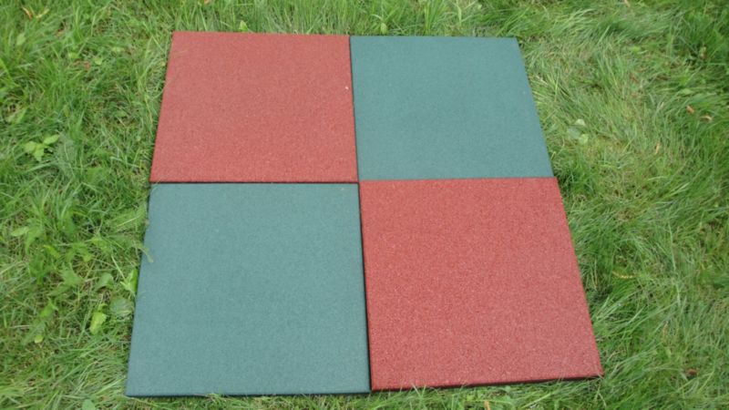 Gummibelægning 50 x 50 x 2 cm