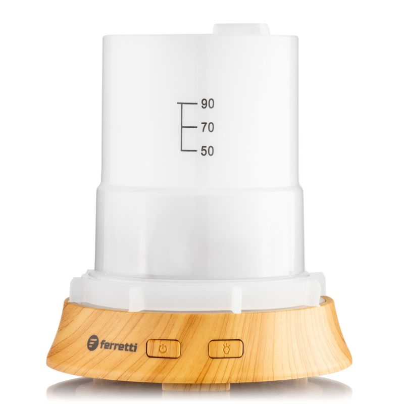 Ferretti Glas LED Aromadiffusor: 7 Farver & Aromaterapi for Ro