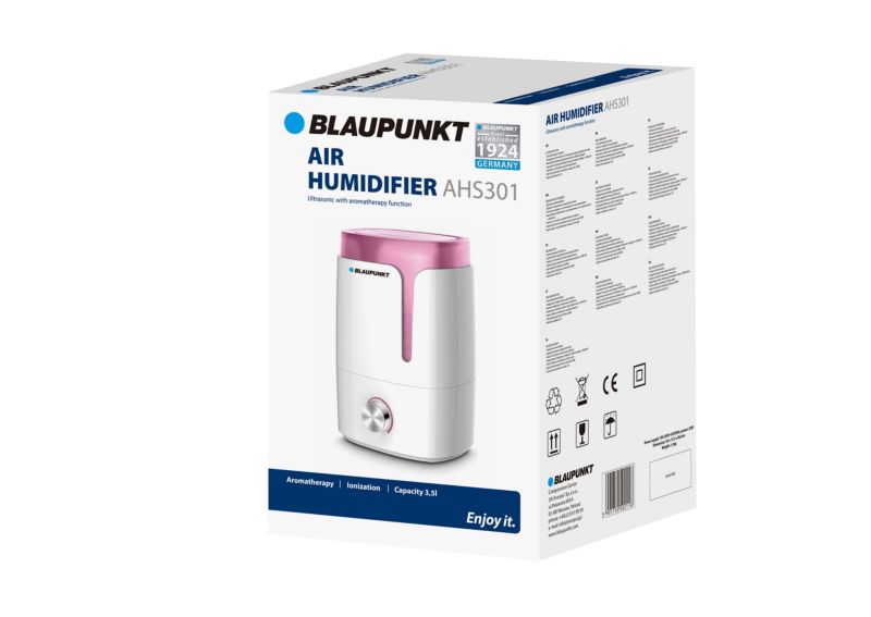 Ultralyds luftfugter med aromaterapi Blaupunkt AHS301, 1 stk.