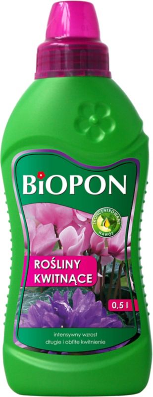 Gødningsmiddel til blomstrende planter Biopon 0,5 l