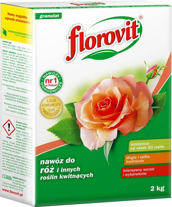 Gødning til roser og blomstrende planter Florovit 2 kg