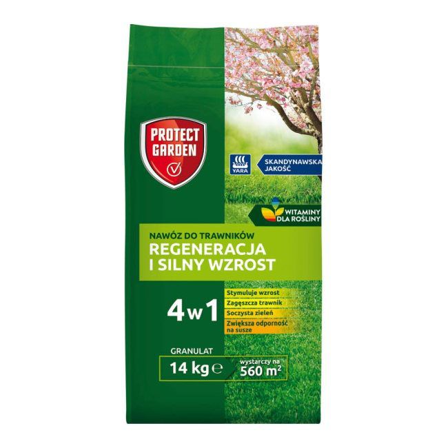 Gødning til græsplæner - regenerering og kraftig vækst 14 kg