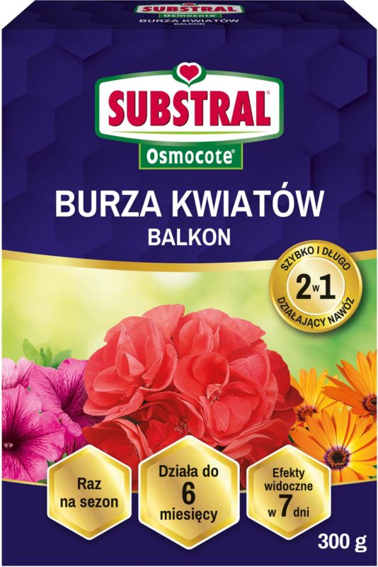 Substral Osmocote 2 i 1 Gødningsgranulat Blomsterstorm 300 g