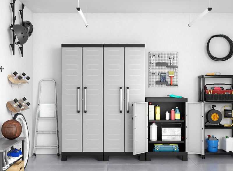 Lav skab i kunststof Keter Detroit til kælder, vaskerum og balkon, 1 stk.