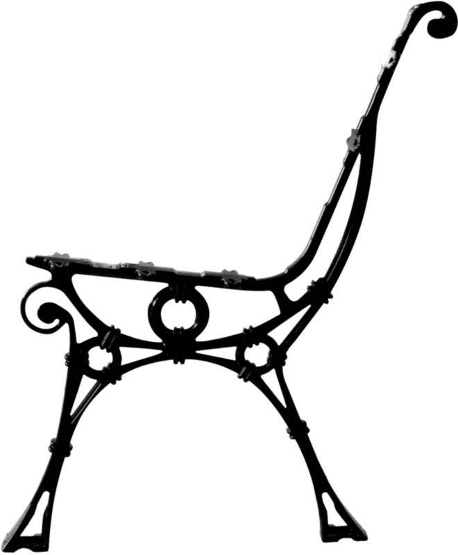 Retro aluminiumsbænkben uden armlæn