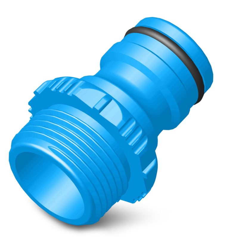 Verve nippel med udvendigt gevind 1"