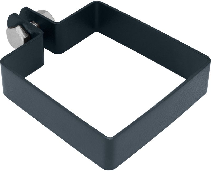 Galvaniseret stolpebøjle 10 x 10 cm i antracit