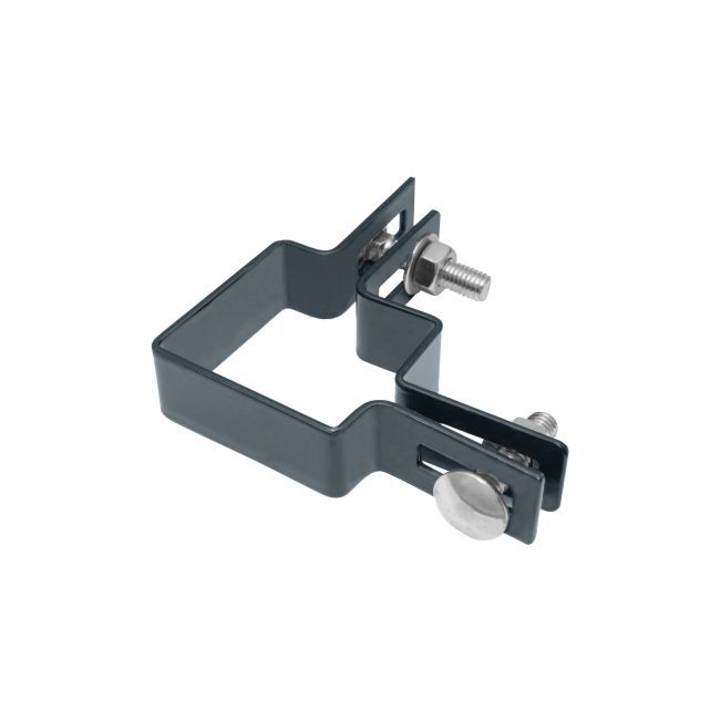 Polargos hjørnebeslag til stolpe 50 x 50 mm, galvaniseret, antracit