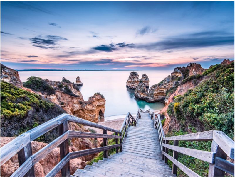 Canvasbillede 85 x 113 cm Views Praia