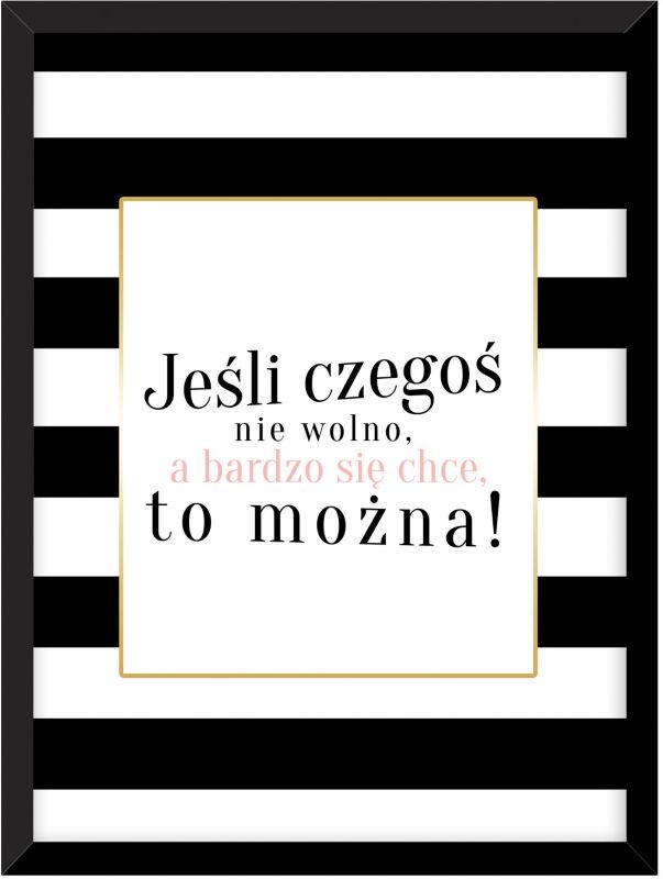 Modernpik billede "Ikke tilladt" 30 x 40 cm