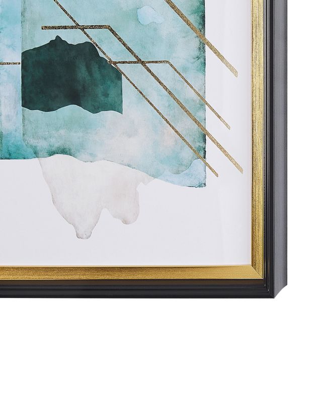 Billede i ramme Touba rektangulært 30 x 40 cm abstrakt blå 1 stk.