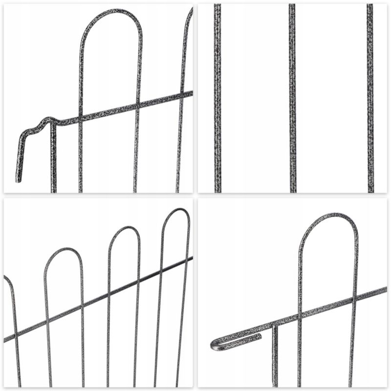 KADAX kantbeskytter Metalhavehegn 99 cm Havehegn Dekoration 1 stk.