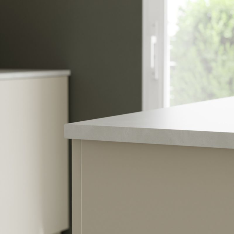 ABS-kantliste til bordplade 30 mm 2,4 m lys sten